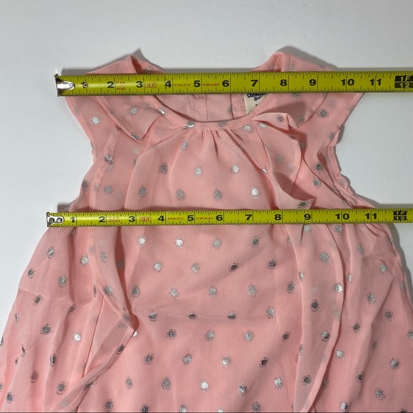 Toddler Girl OshKosh B'gosh Short Sleeve A-Line Foiled Dot Chiffon Dress - Picture 7 of 12